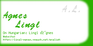 agnes lingl business card